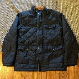 H&M navy blue quilted size 8 boys jacket